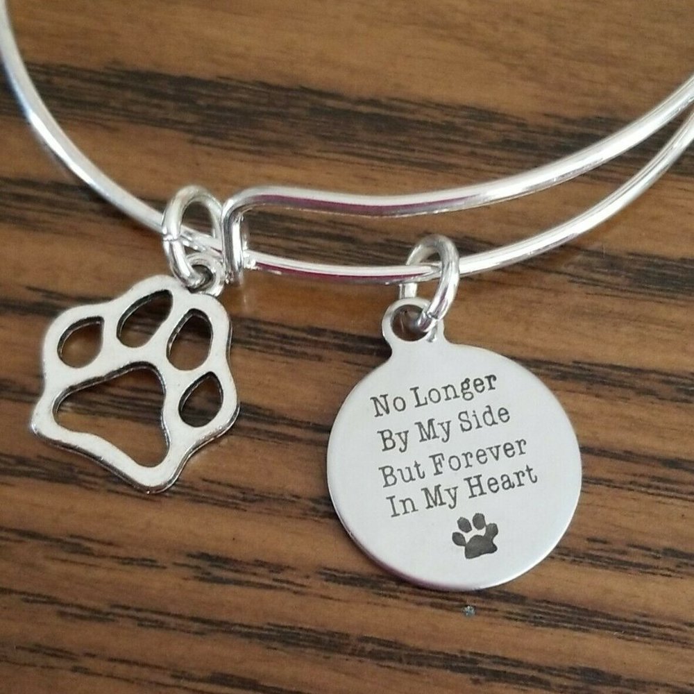 PET MEMORY BRACELET No Longer by my Side 4 ever..